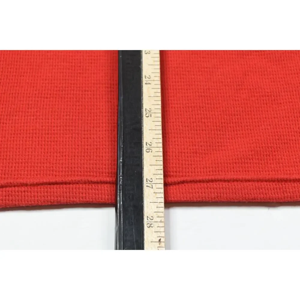 Polo Ralph Lauren Waffle-Knit Thermal Shirt Mens Large Red Long Sleeve Crew